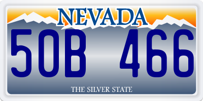 NV license plate 50B466