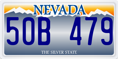 NV license plate 50B479