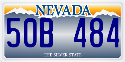 NV license plate 50B484