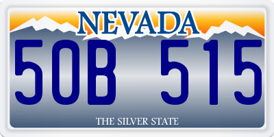 NV license plate 50B515
