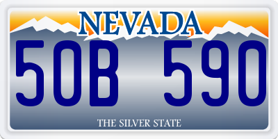 NV license plate 50B590
