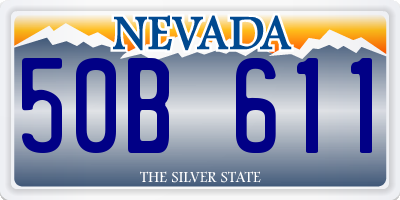 NV license plate 50B611