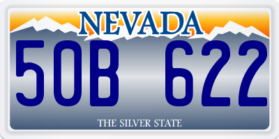 NV license plate 50B622