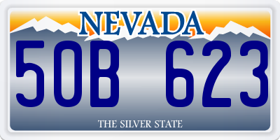 NV license plate 50B623