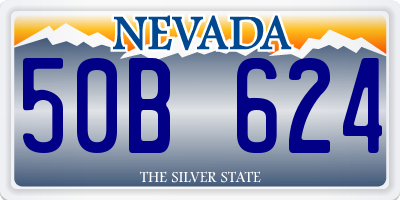 NV license plate 50B624
