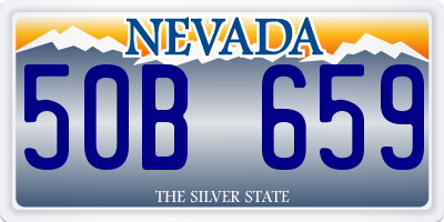 NV license plate 50B659