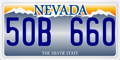 NV license plate 50B660