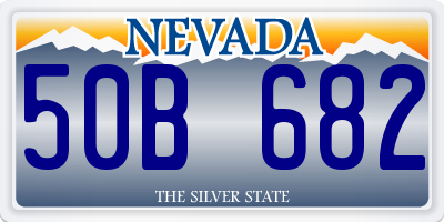 NV license plate 50B682