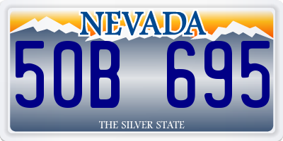 NV license plate 50B695