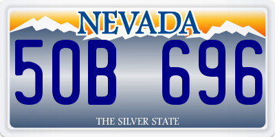 NV license plate 50B696