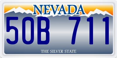 NV license plate 50B711