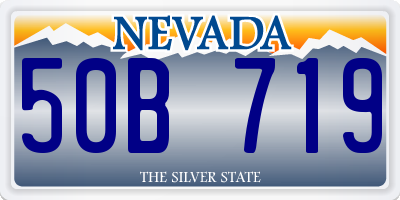 NV license plate 50B719