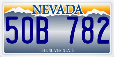 NV license plate 50B782
