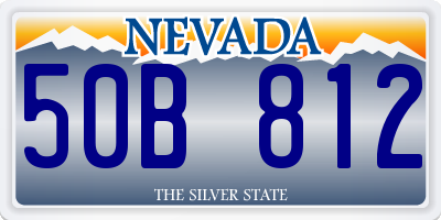 NV license plate 50B812