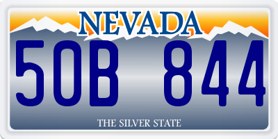 NV license plate 50B844