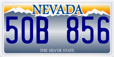 NV license plate 50B856