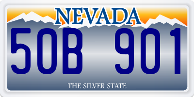 NV license plate 50B901