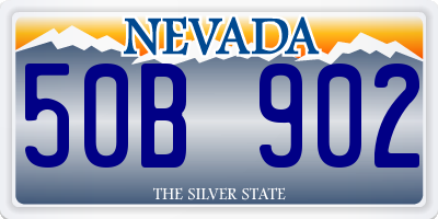 NV license plate 50B902