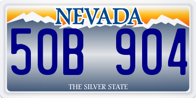 NV license plate 50B904