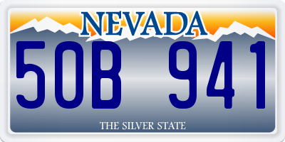 NV license plate 50B941