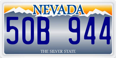 NV license plate 50B944