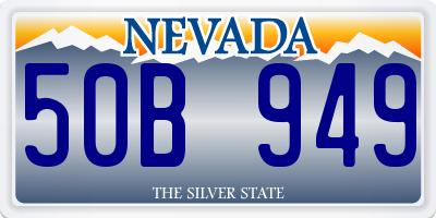 NV license plate 50B949