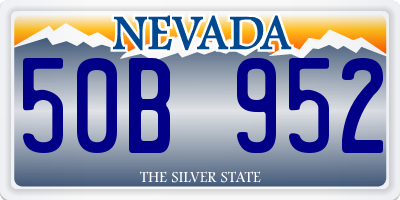 NV license plate 50B952