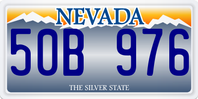 NV license plate 50B976