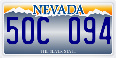 NV license plate 50C094