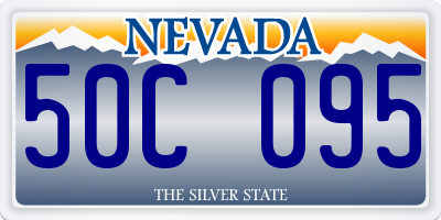 NV license plate 50C095