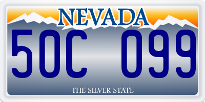 NV license plate 50C099