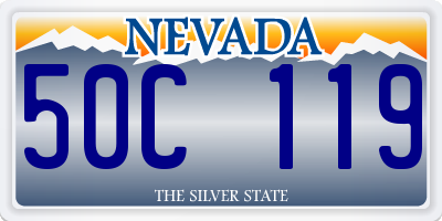 NV license plate 50C119