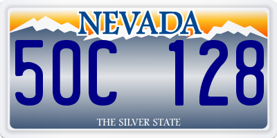 NV license plate 50C128