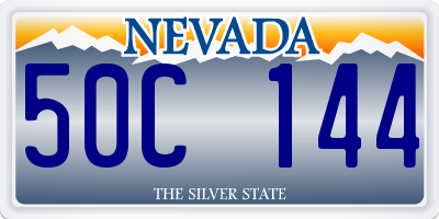 NV license plate 50C144