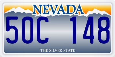 NV license plate 50C148