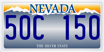 NV license plate 50C150