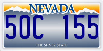 NV license plate 50C155