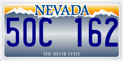 NV license plate 50C162