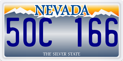 NV license plate 50C166