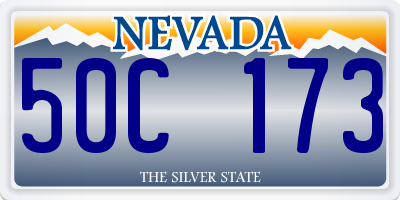 NV license plate 50C173