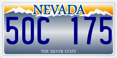 NV license plate 50C175