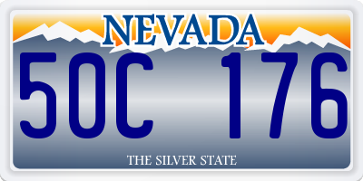 NV license plate 50C176
