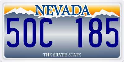 NV license plate 50C185