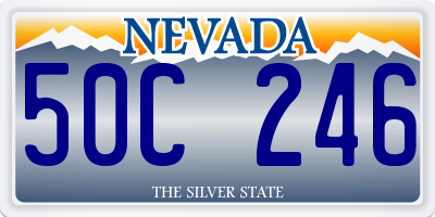 NV license plate 50C246