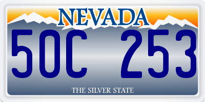 NV license plate 50C253