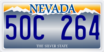 NV license plate 50C264