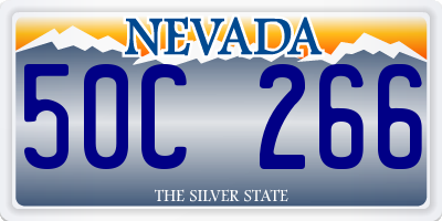 NV license plate 50C266