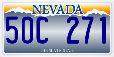 NV license plate 50C271