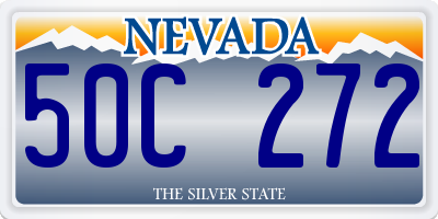 NV license plate 50C272