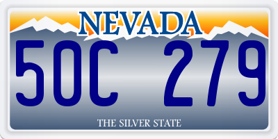 NV license plate 50C279